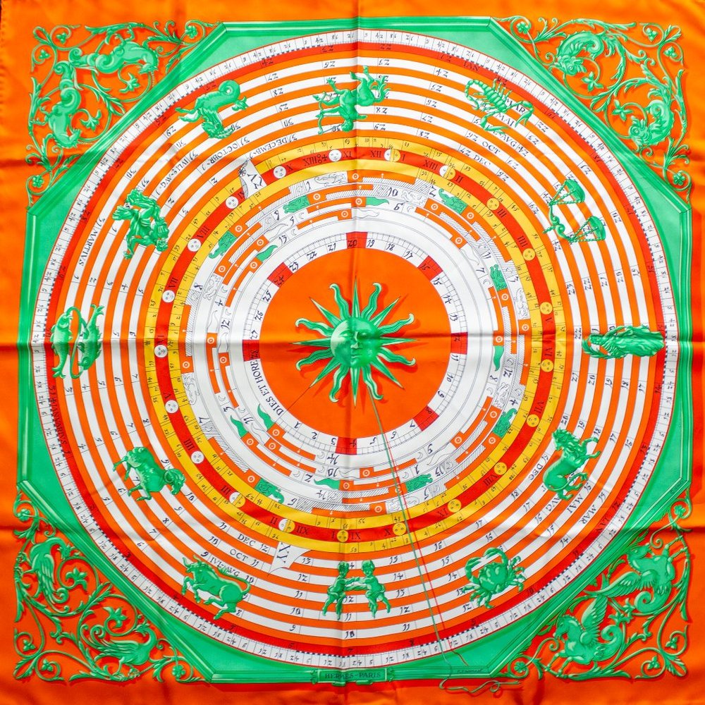 Hermes Astrology Calendar Silk Scarf - Picture 2 of 8